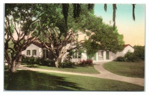 Cottages, The Biltmore, Montecito, Santa Barbara, CA Hand-Colored Postcard