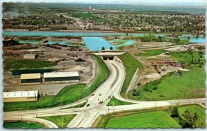 M-25622 A bird's-eye view of the Thorold Tunnel Thorold Canada