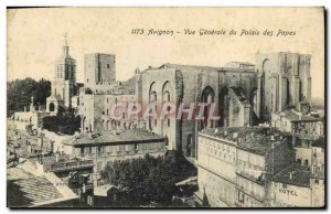 Old Postcard Avignon Vue Generale du Palais des Papes