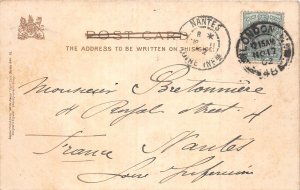 Lot255 driver receiving a fine postcard uk artist signed Thackeray