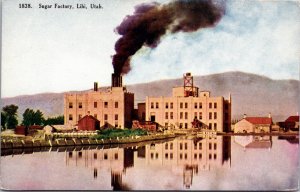 Postcard Sugar Factory in Lihi, Utah