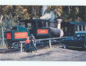 modern card TRAIN 1950's ERA Summit To Mount Washington WHITE MOUNTAINS NH E5770