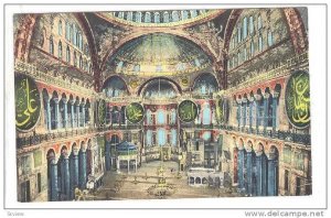 Interieur De Ste. Sophie, Constantinople, Turkey, 1900-1910s