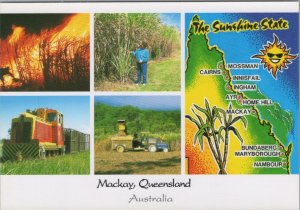 Maps Postcard - Map of Mackay, Queensland, Australia  RR23497