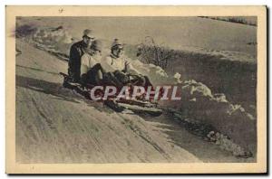 Old Postcard of Sports & # 39hiver Ski Hauteville Lompnes
