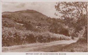 British Camp On Hereford Beacon Herefordshire Real Photo Postcard