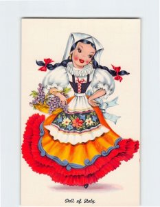 Postcard Doll of Italy