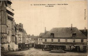 CPA Environs de Dreux - NONANCOURT - Place de l'Église et le Marché (392698)