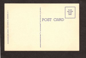 NY Rochester New York Public Library Linen Postcard