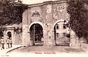 Gibraltar Southport Gate Vintage Postcard 09.82