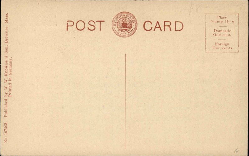 Brewster Massachusetts MA Knowles Store Storefront Cape Cod c1910 Postcard