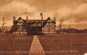 Lewiston Idaho Normal School Lewis Hall Antique Postcard K98871