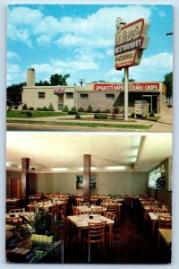 Detroit Michigan Postcard De Renzo's Restaurant Pizzeria c1960 Vintage Antique