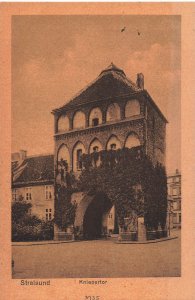 Antique Stralsund Germany~Kniepertor Gate Vintage Photo Postcard