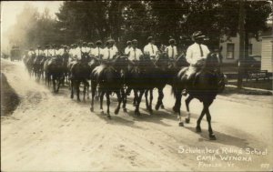 Fairlee VT Schulenberg Horse Riding Camp Wynona Real Photo Postcard G19
