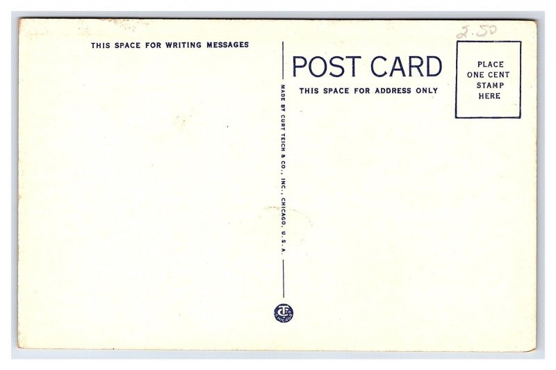 Postcard City Park And Public Library Searcy Ark. Arkansas