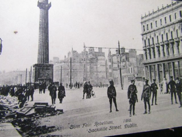 Sinn Fein Rebellion  1918 Dublin-Sackville St.-TWO CARDS