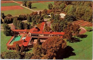 Postcard AERIAL VIEW SCENE Racine Wisconsin WI AM9498