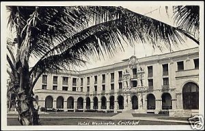 panama, CRISTOBAL, Hotel Washington (1930s) RPPC 