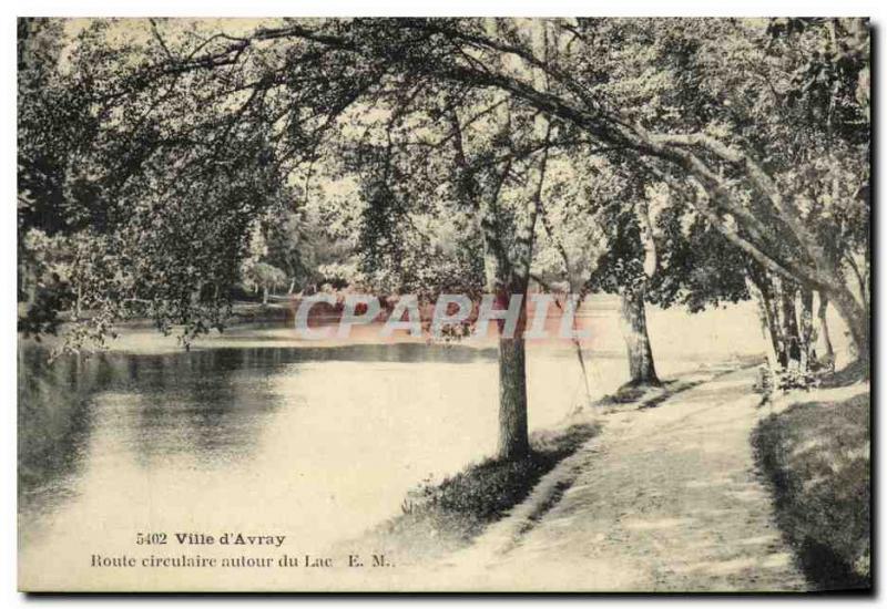 Postcard Old City of Avray Circular Road Aulour Lake