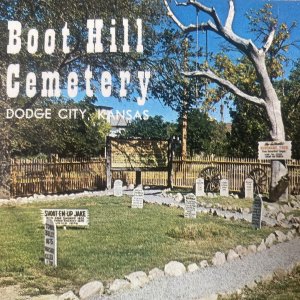 Boot Hill Cemetery Dodge City Kansas KS Vintage Postcard