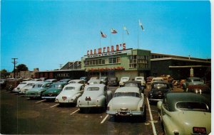 1950s El Monte California Crawford's Country Store autos Postcard 25-12066