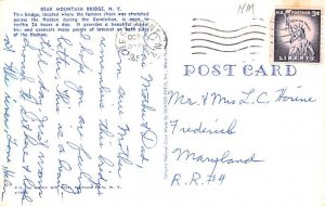 Bear Mountain Bridge New York, USA Postcard