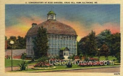 Conservatory, Druid Hill Park in Baltimore, Maryland