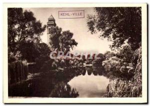Old Postcard Kehl Rhine Lake