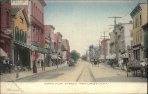 Port Chester New York NY North Main Street c1910 Vintage Postcard