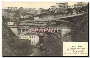 Old Postcard Thiers Viaduct Saint Agatha