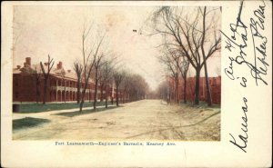 Fort Leavenworth KS Engineer's Barracks c1905 Postcard