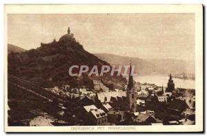 Postcard Old Mit Braubach Marksburg