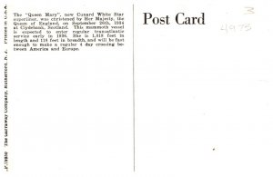 Queen Mary,  Cunard White Star Line ,