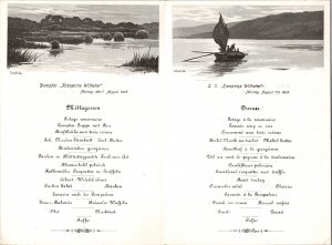 August 7 1905 NDL Bremen SS Kronprinz Wilhelm Ship Menu Music Program