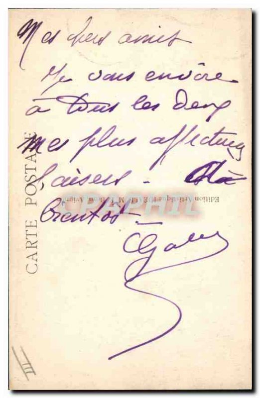 Postcard Avignon Old Suspension Bridge Inaugurated in 1869