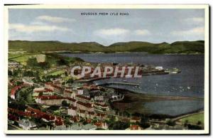 Postcard Old Gourock from Lyle Road