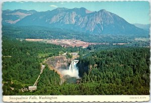 M-24587 Aerial view of Snoqualmie Falls Washington