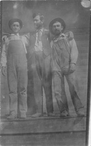 J5/ Klamath Falls Oregon RPPC Postcard c1910 Occupational Men Overalls 99