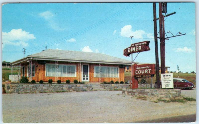 BRENTWOOD, Tennessee  TN    Roadside  SYCAMORE DINER  ca 1950s   Postcard