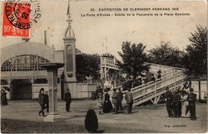 CPA Expo de CLERMONT-FERRAND 1910 - Entrée de la Passerelle (73019)