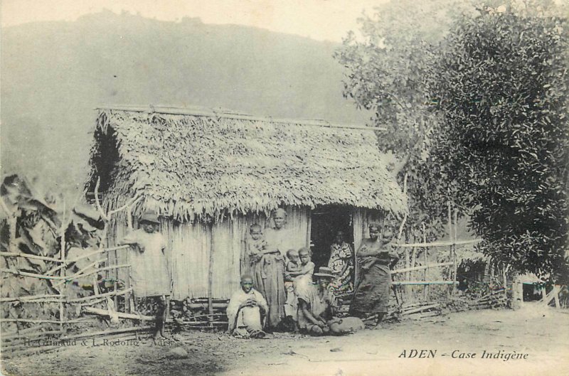 Yemen Aden native house postcard