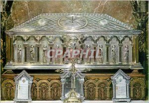 Modern Postcard Santiago de Compostela Cathedral Chest of Argen with the Reli...