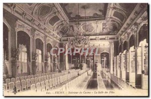 Vichy Old Postcard Inside The casino room celebrations