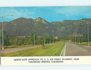 Pre-1980 NORTH GATE TO AIR FORCE ACADEMY Colorado Springs Colorado CO AD6201