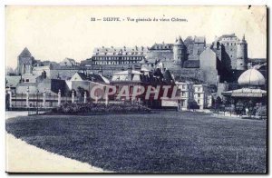 Dieppe Old Postcard General view of the old castle