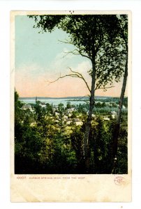 MI - Harbor Springs. Bird's Eye View from West © 1906