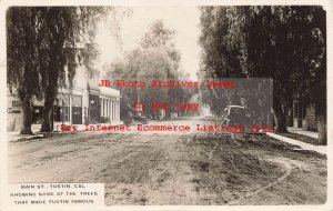 CA, Tustin, California, RPPC, Main Street, Business Section, Photo