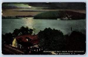 1910 Rochester New York NY Postcard Irondequoit Bay Point Pleasant Aerial View