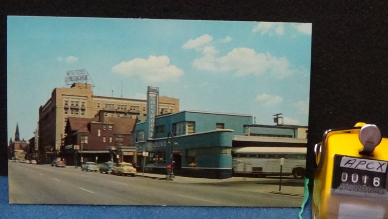 STD Vintage Jefferson Street Greyhound Bus Depot Fort Wayne Indiana Unposted